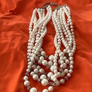 7 strand pearl necklace gently worn. Great condition